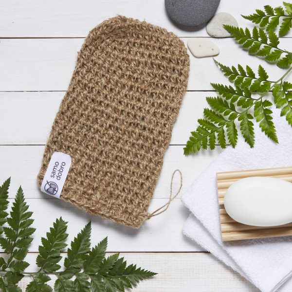 Myjka - rękawica konopna