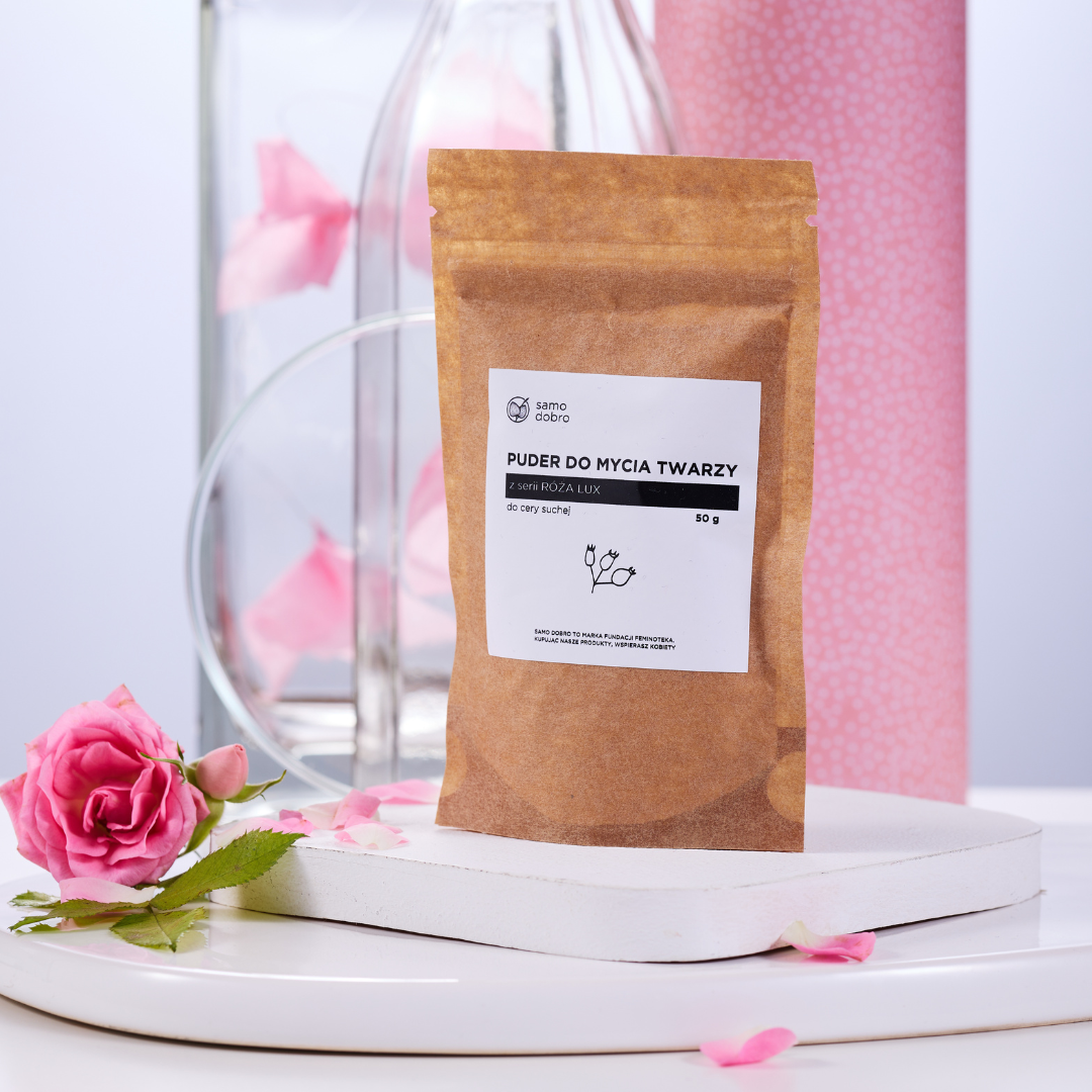 Wkład - puder do mycia twarzy Róża Lux