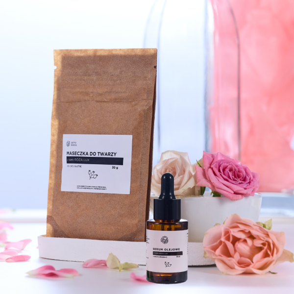 Maseczka i serum Róża Lux