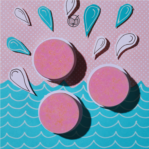 Musujące pastylki do kąpieli stóp – seria Róża Lux