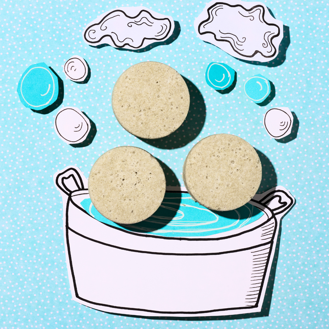 Musujące pastylki do kąpieli stóp - seria Konopnicka